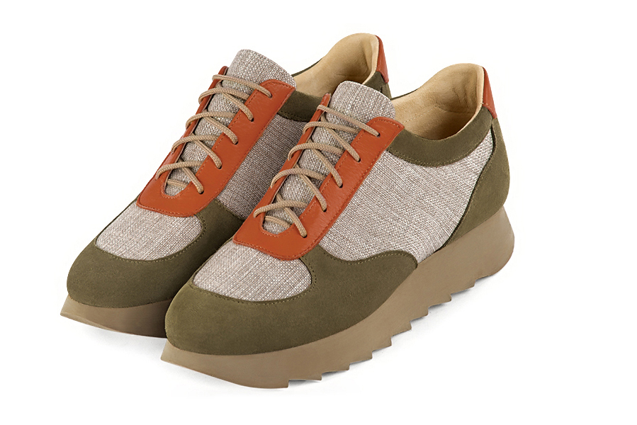 Natural beige dress sneakers for women - Florence KOOIJMAN